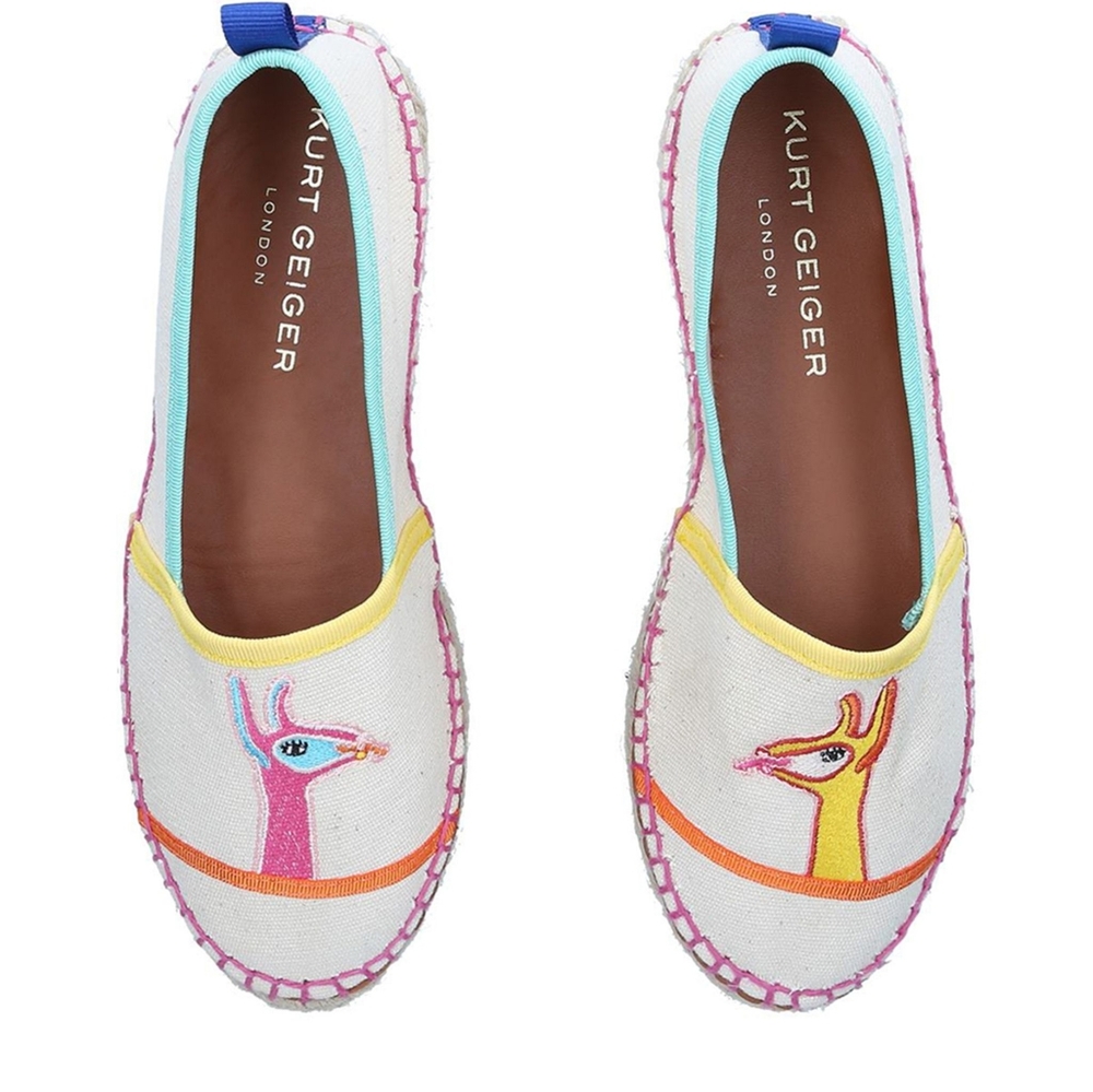NEW Kurt Geiger Morella Llama Espadrille 41